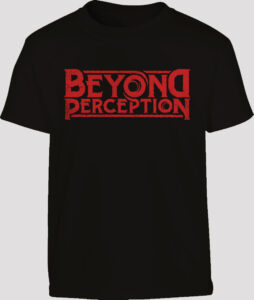 Beyond Perception black tshirt logo