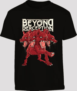 Beyond Perception black tshirt hyena