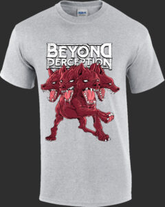 Beyond Perception grey tshirt hyena